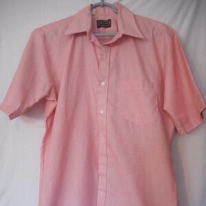 Vintage Red White Short Sleeve Shirt by Mr. Witt